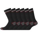 Lot de 6 Paires de Chaussettes homme Tennis Travail Noir Imprimé - Facom
