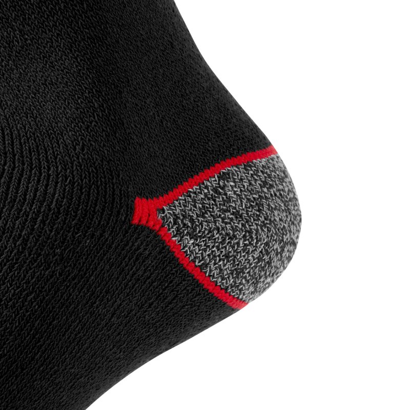 Lot de 6 Paires de Chaussettes homme Tennis Travail Noir Imprimé - Facom