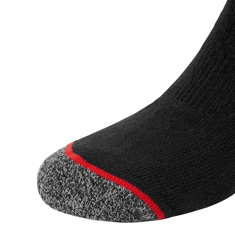 Lot de 6 Paires de Chaussettes homme Tennis Travail Noir Imprimé - Facom