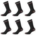 Lot de 6 Paires de Chaussettes homme Tennis Travail Noir Imprimé - Facom
