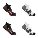 Lot de 4 Paires de Chaussettes homme Socquettes Travail Noir/Gris/Blanc/Rouge Uni - Facom