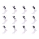 Lot de 12 Paires de Chaussettes homme Tennis Sportif Blanc/Noir - Ktm