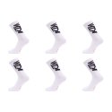 Lot de 6 Paires de Chaussettes homme Tennis Sportif Blanc/Noir - Ktm