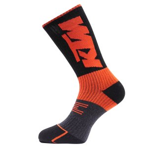 Lot de 6 Paires de Chaussettes homme Tennis Sportif Noir/Orange - Ktm