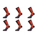 Lot de 6 Paires de Chaussettes homme Tennis Sportif Noir/Orange - Ktm