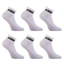 Lot de 6 Paires de Chaussettes homme Courtes Sportif Noir/Blanc Uni - Ktm