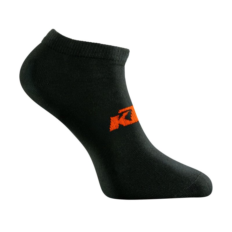 Lot de 6 Paires de Chaussettes homme Socquettes Sportif Noir/Orange Uni - Ktm
