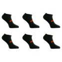 Lot de 6 Paires de Chaussettes homme Socquettes Sportif Noir/Orange Uni - Ktm