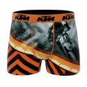 Lot de 4 Boxers homme Polyester Gris/Orange/Noir Imprimé - Ktm
