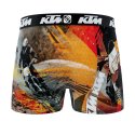Lot de 4 Boxers homme Polyester Gris/Orange/Noir Imprimé - Ktm