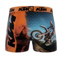 Lot de 3 Boxers homme Polyester Noir/Orange/Blanc Imprimé - Ktm