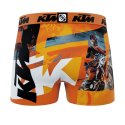 Lot de 3 Boxers homme Polyester Noir/Orange/Blanc Imprimé - Ktm