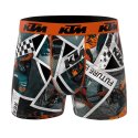 Lot de 4 Boxers homme Polyester Orange/Noir/Blanc Imprimé - Ktm