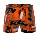 Lot de 4 Boxers homme Polyester Orange/Noir/Blanc Imprimé - Ktm
