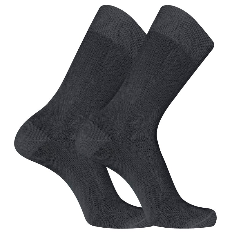 Paire de Chaussettes homme Ville Mode Gris anthracite Uni - Pierrecardin