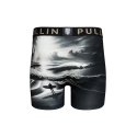 Boxer homme Polyester Noir/Blanc Imprimé - Pull In