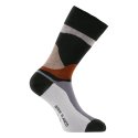 Lot de 6 Paires de Chaussettes homme Ville Fantaisie, Mode Marron/Blanc/Noir/Bleu Marine Imprimé - Serge Blanco