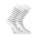 Lot de 6 Paires de Chaussettes homme Ville Mode Blanc/Noir Imprimé - Serge Blanco
