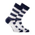 Lot de 6 Paires de Chaussettes homme Ville Mode Blanc/Noir Imprimé - Serge Blanco