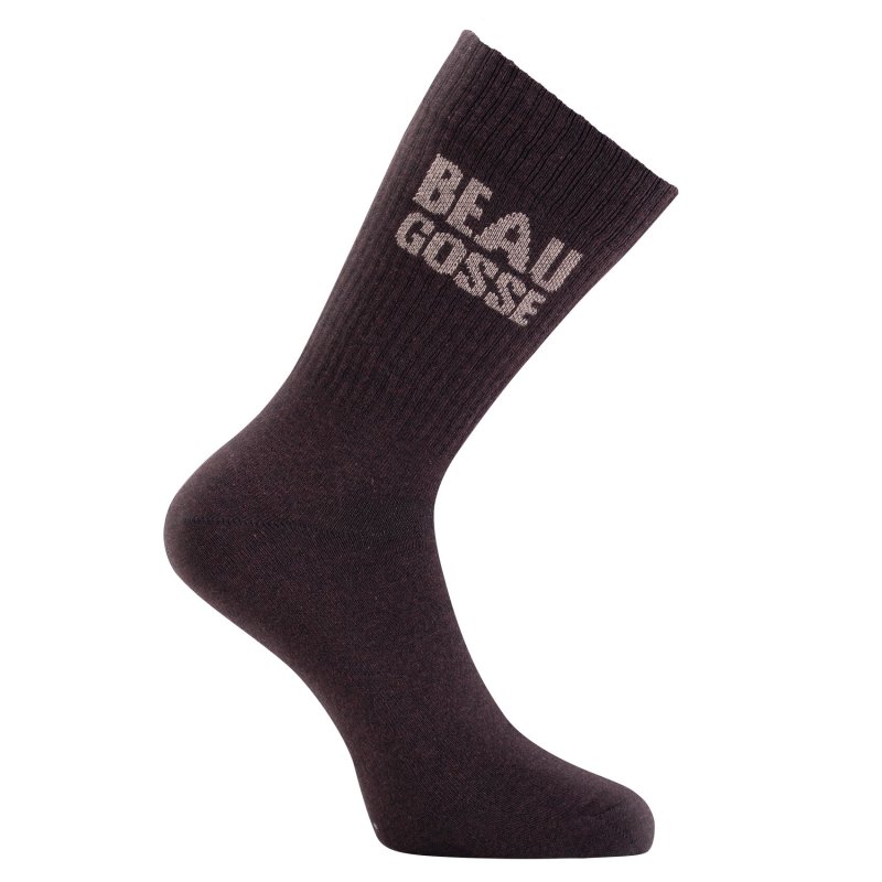 Lot de 2 Paires de Chaussettes homme Ville Casual, Fantaisie, Humour Marron/Beige/Marron clair Imprimé - Twinday