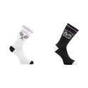 Lot de 2 Paires de Chaussettes homme Ville Casual, Fantaisie, Humour BLeu marine/Blanc/Rouge/Gris chiné/Noir/Bleu Imprimé - Twin