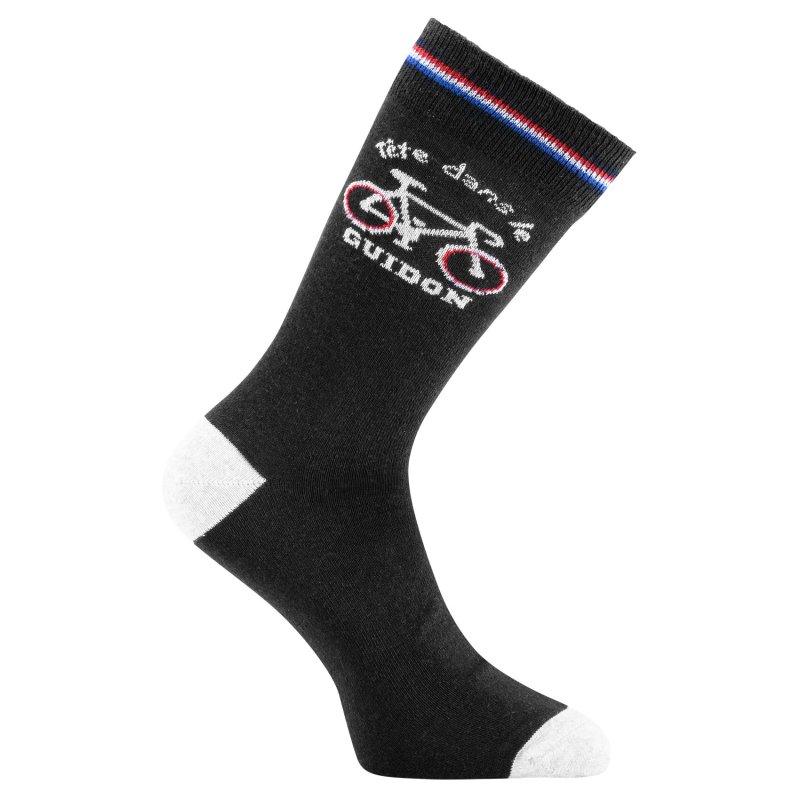 Lot de 2 Paires de Chaussettes homme Ville Casual, Fantaisie, Humour BLeu marine/Blanc/Rouge/Gris chiné/Noir/Bleu Imprimé - Twin