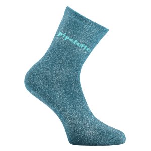 Paire de Chaussettes femme Ville Fantaisie, HumourBleu canard Uni - Twinday