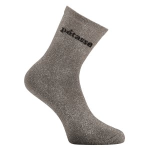 Paire de Chaussettes femme Ville Fantaisie, HumourMarron Uni - Twinday