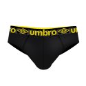 Lot de 3 Slips homme Coton Noir Uni - Umbro