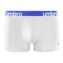 Lot de 4 Boxers homme Coton Noir/Bleu indigo/Blanc/Gris Uni - Umbro