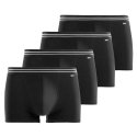 Lot de 4 Boxers homme Coton Noir Uni - Dim