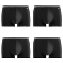 Lot de 4 Boxers homme Coton Noir Uni - Dim