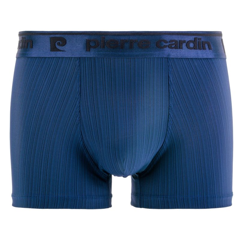 Lot de 4 Boxers homme Polyester Bleu/Rouge/Vert/Noir Uni - Pierrecardin