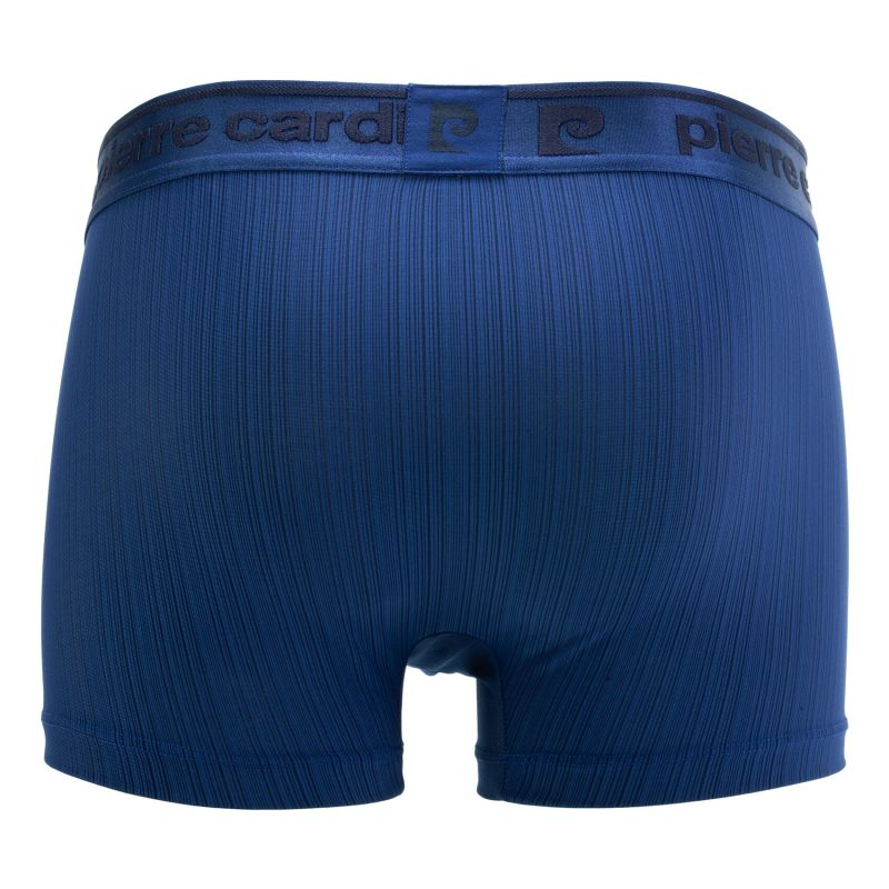 Lot de 4 Boxers homme Polyester Bleu/Rouge/Vert/Noir Uni - Pierrecardin