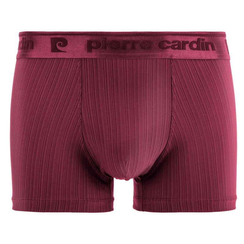 Lot de 4 Boxers homme Polyester Bleu/Rouge/Vert/Noir Uni - Pierrecardin