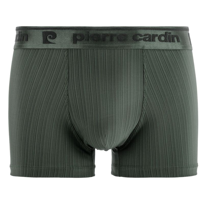 Lot de 4 Boxers homme Polyester Bleu/Rouge/Vert/Noir Uni - Pierrecardin