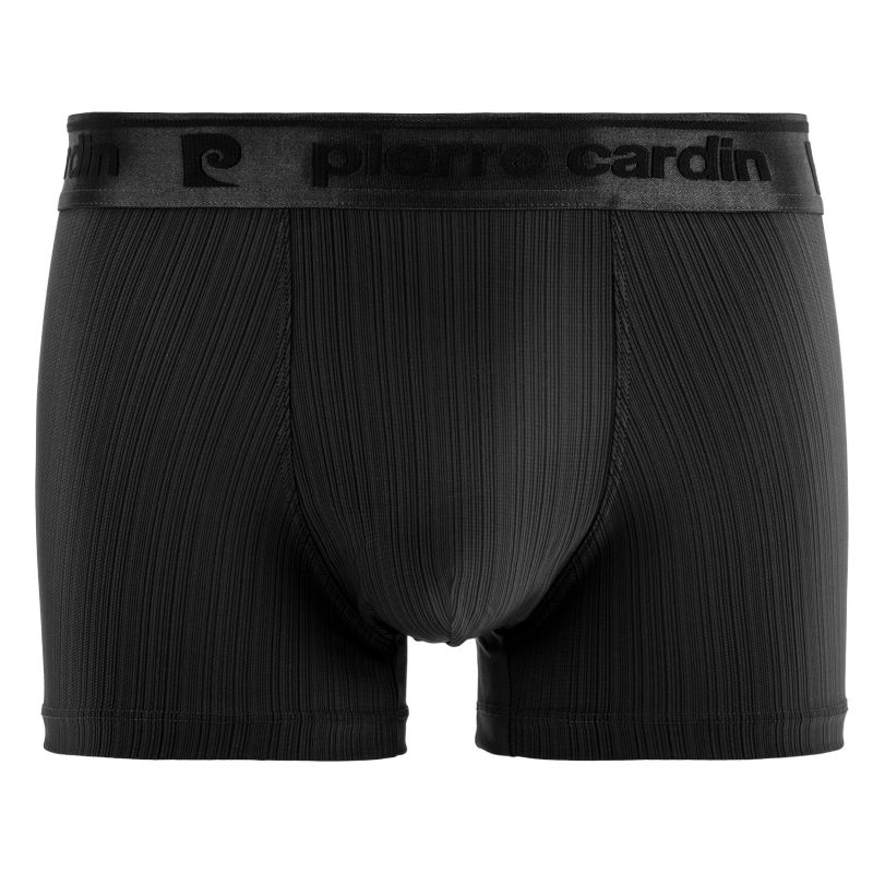 Lot de 4 Boxers homme Polyester Bleu/Rouge/Vert/Noir Uni - Pierrecardin
