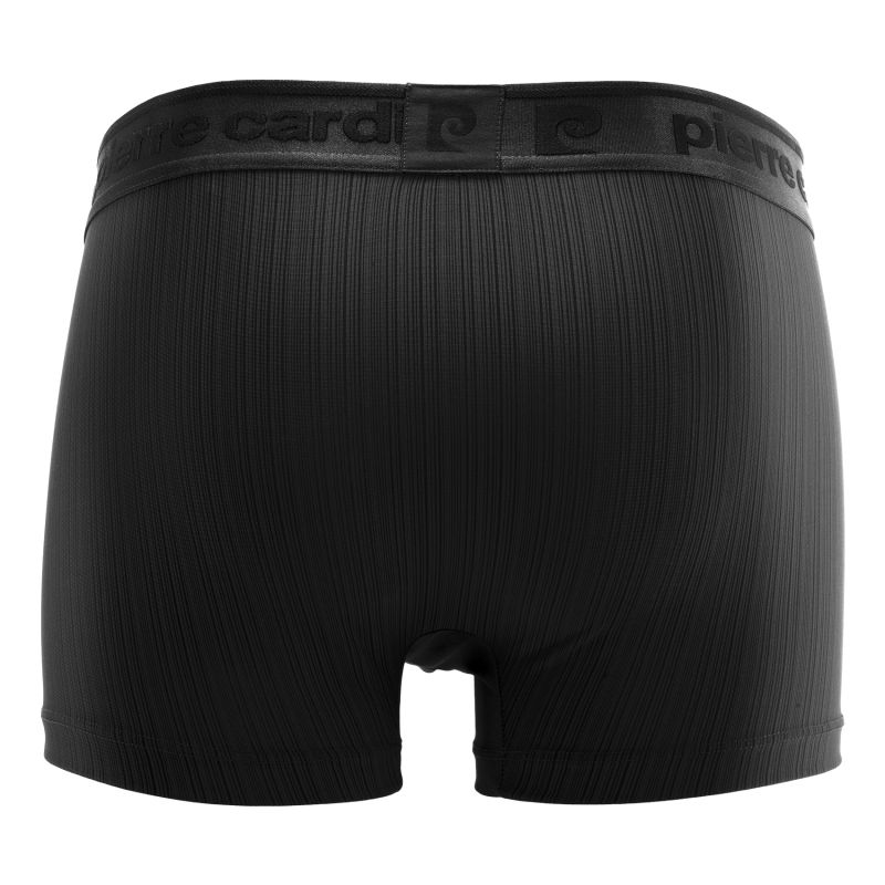 Lot de 4 Boxers homme Polyester Bleu/Rouge/Vert/Noir Uni - Pierrecardin