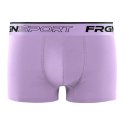 Lot de 4 Boxers homme Coton Violet/Vert/Orange/Bleu pastel Uni - Freegun