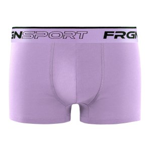 Lot de 4 Boxers homme Coton Violet/Vert/Orange/Bleu pastel Uni - Freegun
