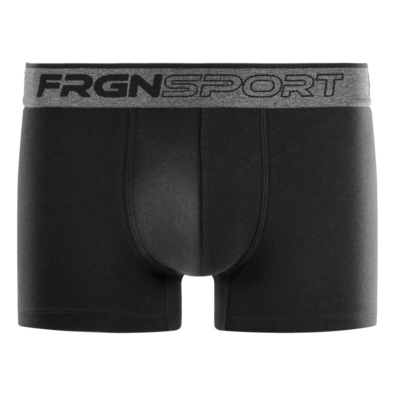 Lot de 4 Boxers homme Coton Noir/Gris Uni - Freegun