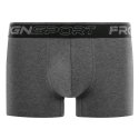 Lot de 4 Boxers homme Coton Noir/Gris Uni - Freegun