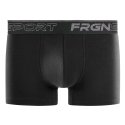 Lot de 4 Boxers homme Coton Noir/Gris Uni - Freegun