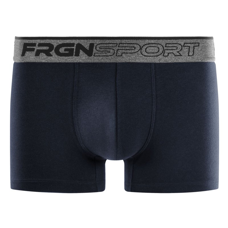 Lot de 4 Boxers homme Coton Noir/Gris Uni - Freegun