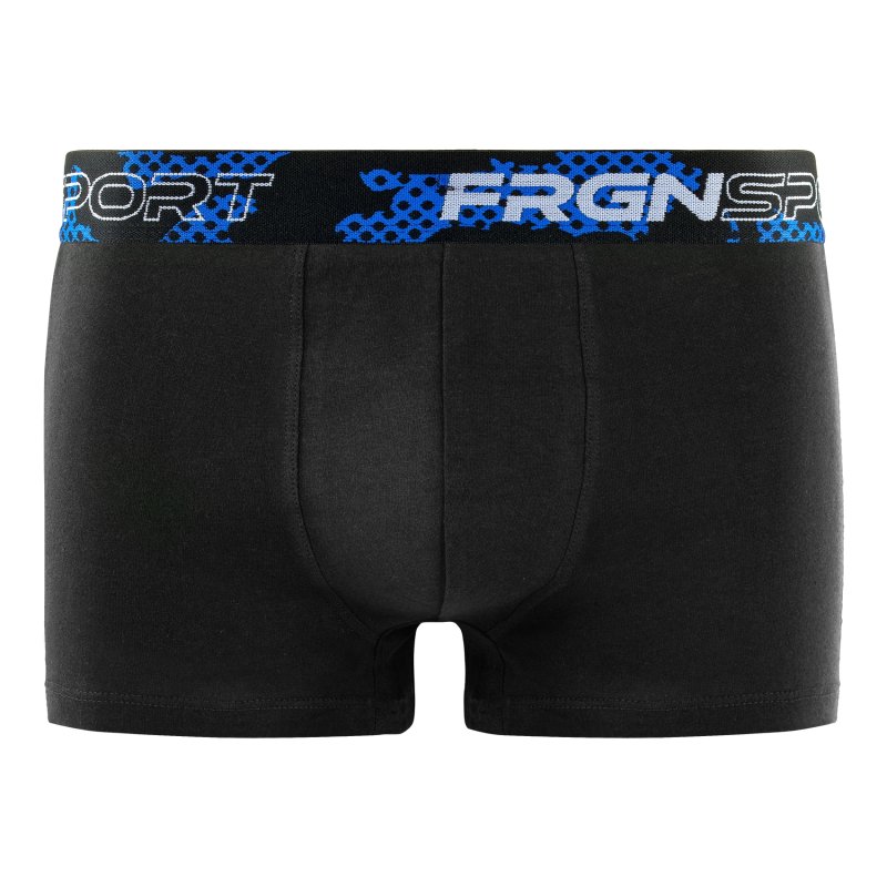 Lot de 4 Boxers homme Coton Noir/Bleu/Rouge/Blanc Uni - Freegun