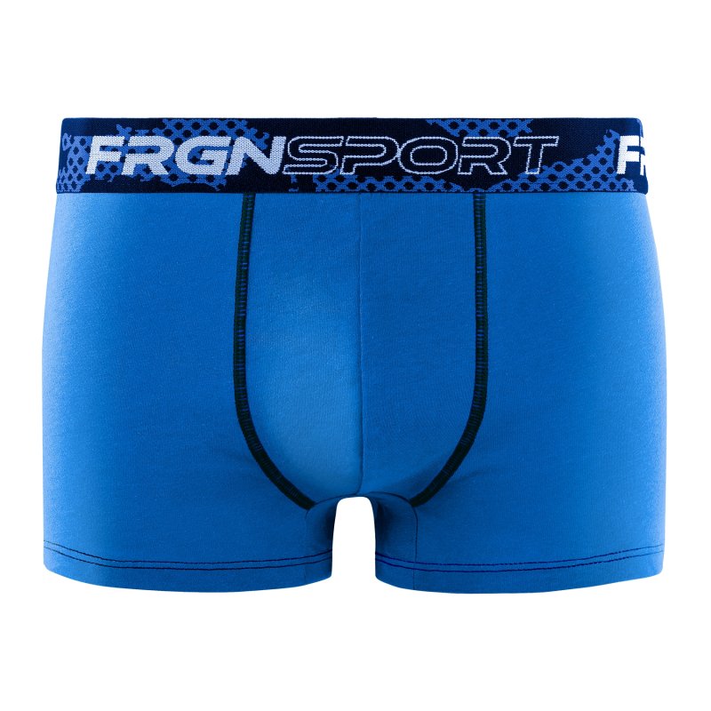 Lot de 4 Boxers homme Coton Noir/Bleu/Rouge/Blanc Uni - Freegun