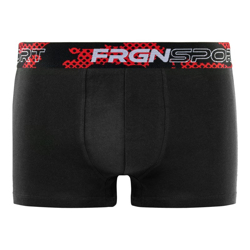 Lot de 4 Boxers homme Coton Noir/Bleu/Rouge/Blanc Uni - Freegun