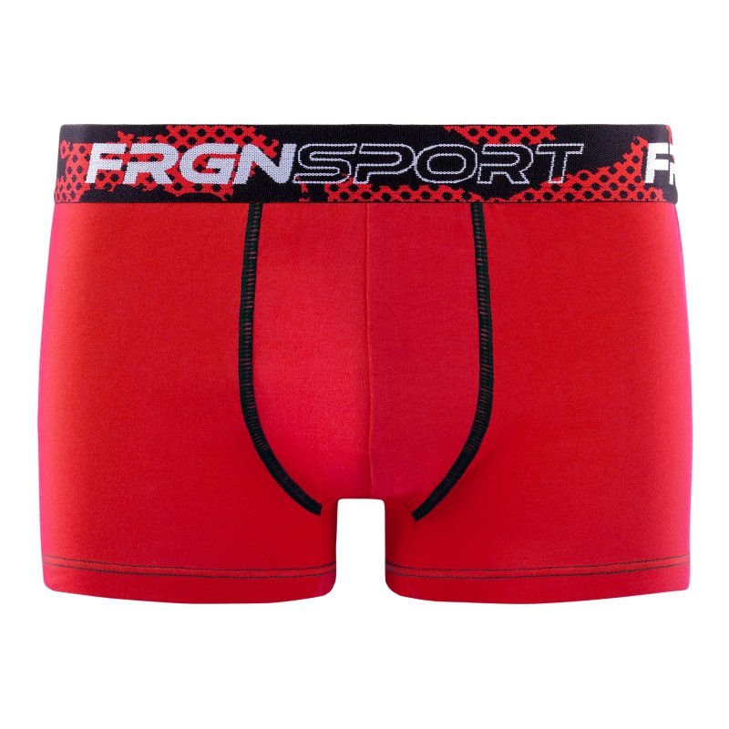 Lot de 4 Boxers homme Coton Noir/Bleu/Rouge/Blanc Uni - Freegun