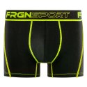 Lot de 4 Boxers homme Polyester Noir/Jaune/Orange/Rose/Vert Uni - Freegun