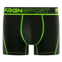 Lot de 4 Boxers homme Polyester Noir/Jaune/Orange/Rose/Vert Uni - Freegun
